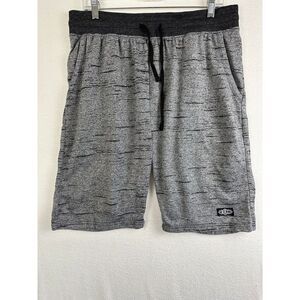 BKC Shorts Men's LargeGray Black Elastic Drawstring‎
